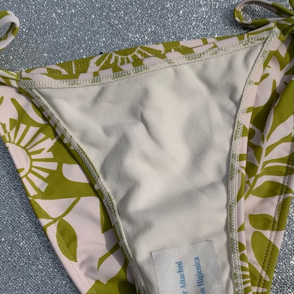 Wild Fable Green and White Floral Bikini Bottom - Picture 7 of 9